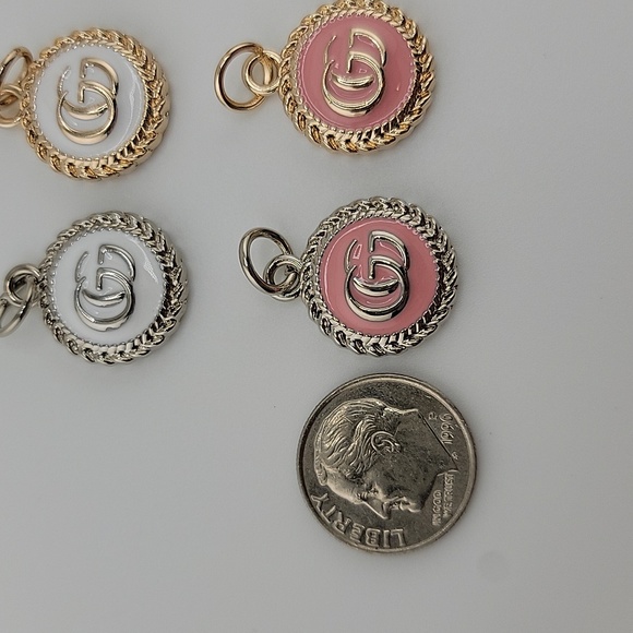 Zipper Pulls Charms GG Silver Gold - Picture 9 of 10